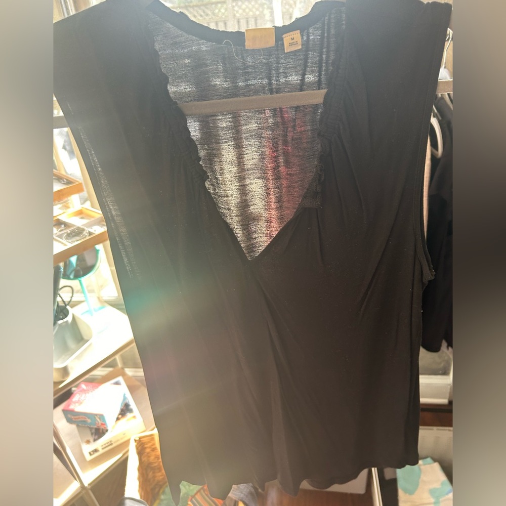 Black tank blouse